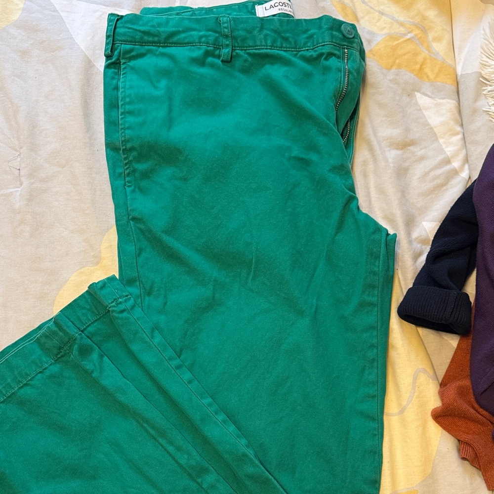 Lacoste Emerald Green Chino Pants
